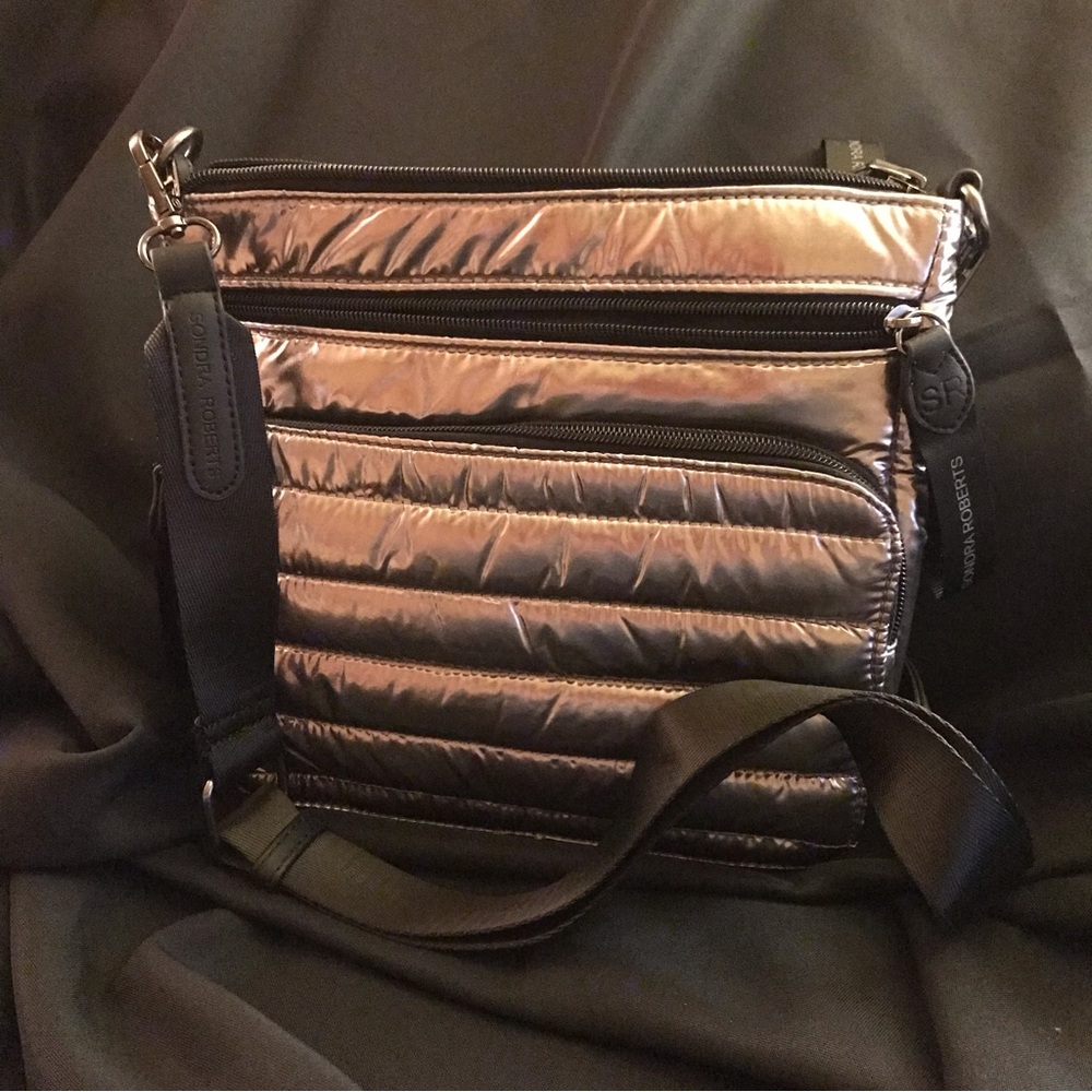 Sondra Roberts silver handbag